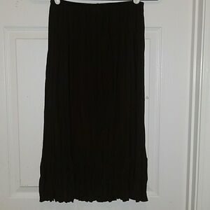 Stephen & Casey brown pleated skirt Sz PS EUC
